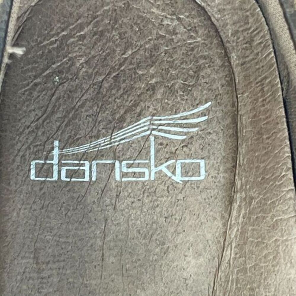 Dansko Franny Shoes Women's 40 / 9.5 Brown Leather Round Toe Slip On 5500160200 - Picture 9 of 16